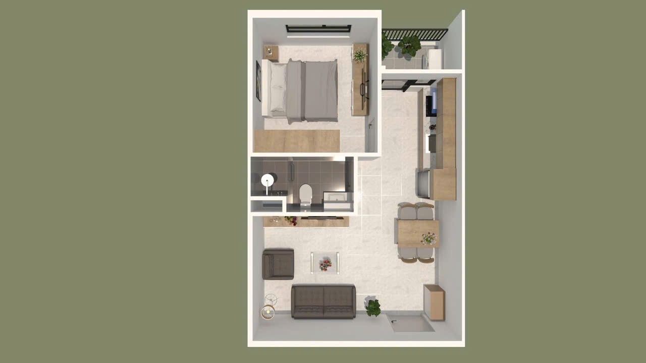 Mặt bằng dự án Eco Residence NOXH Long bình tân